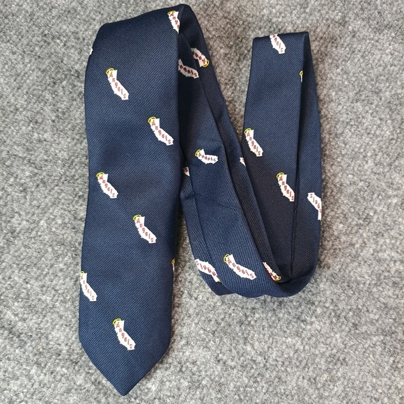 Cervantes Other - Vintage California Angels Neck Tie Mens One Size Blue MLB Baseball Cervantes 80s